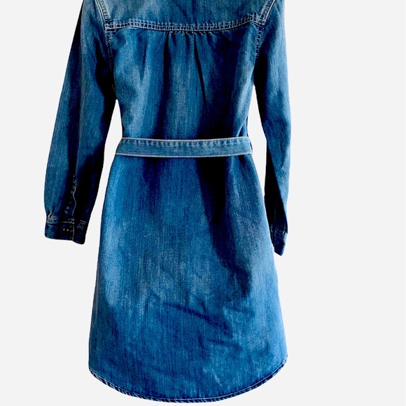 🚨Sold🚨Long Sleeve Jean Dress - Picture 4 of 4